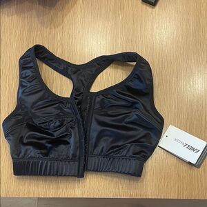 NWT ENELL black racerback sports bra